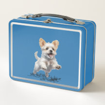 Süßer Welpe für Metall-Lunchbox 