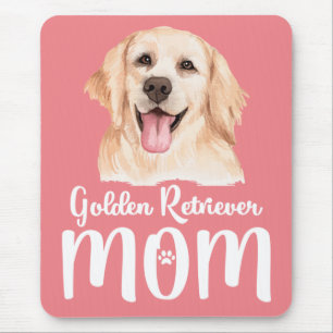 Süßer Welpe Hund Geschenk Rosa Golden Retriever Mousepad