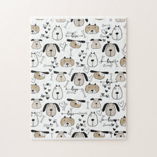 Süßer Welpe Hund Puzzle