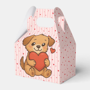 Süßer Welpe/Hund Valentinstag Geschenkschachtel