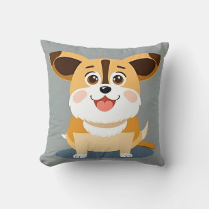 Süßer Welpe kawaii Cartoon-Hund Kissen
