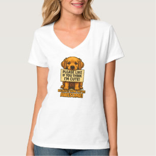 Süßer Welpe, lustiger Hunde-Liebhaber-Spruch T-Shirt