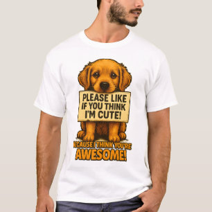 Süßer Welpe, lustiger Hunde-Liebhaber-Spruch T-Shirt