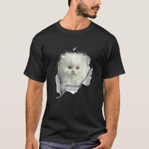 Süßer Welpe Perserkatze Gesicht Perserkatze T-Shirt
