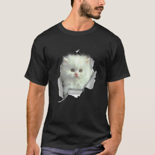 Süßer Welpe Perserkatze Gesicht Perserkatze T-Shirt