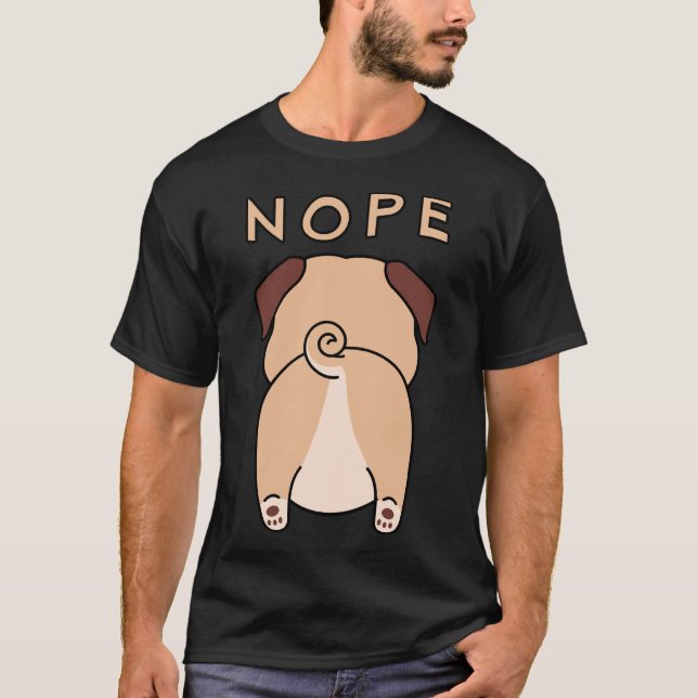 Süßer Welpe Pug 696 T-Shirt (Vorderseite)