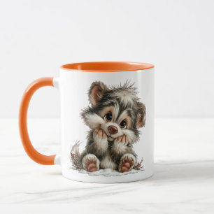 Süßer Welpe Tasse