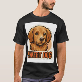 Süßer Welpen-Aufkleber: Ansprechendes Hundedesign T-Shirt
