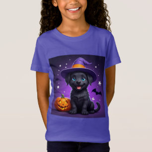 Süßer Welpen-Hexenhut Halloween 🐶 T-Shirt