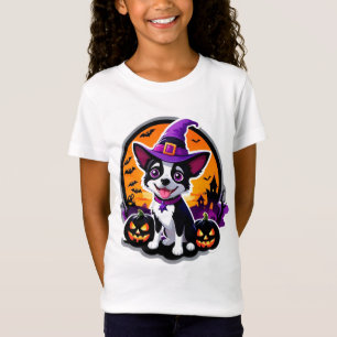 Süßer Welpen-Hexenhut Halloween 🎃 T-Shirt