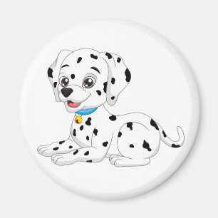 Süßer Welpenhund Cartoon-Feuerhund Lustiger Dalmat Magnet
