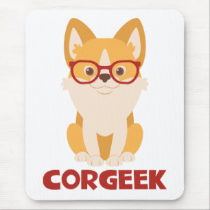 Süßer Welpenhund Cartoon Pembroke Welsh Corgi Mousepad