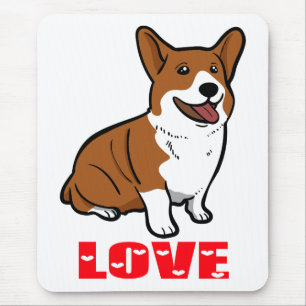 Süßer Welpenhund-Geschenk-Cartoon Pembroke Welsh C Mousepad