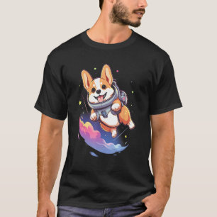 Süßer Weltraum-Astronaut Corgi Corgi Hundemama Cor T-Shirt