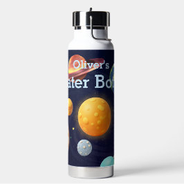 Süßer Weltraum äußeres Sonnensystem personalisiert Trinkflasche