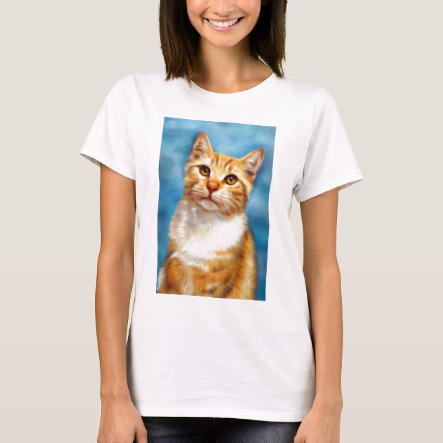Süßer William - orange Tabby-Katzen-Kunst T-Shirt (Vorderseite)