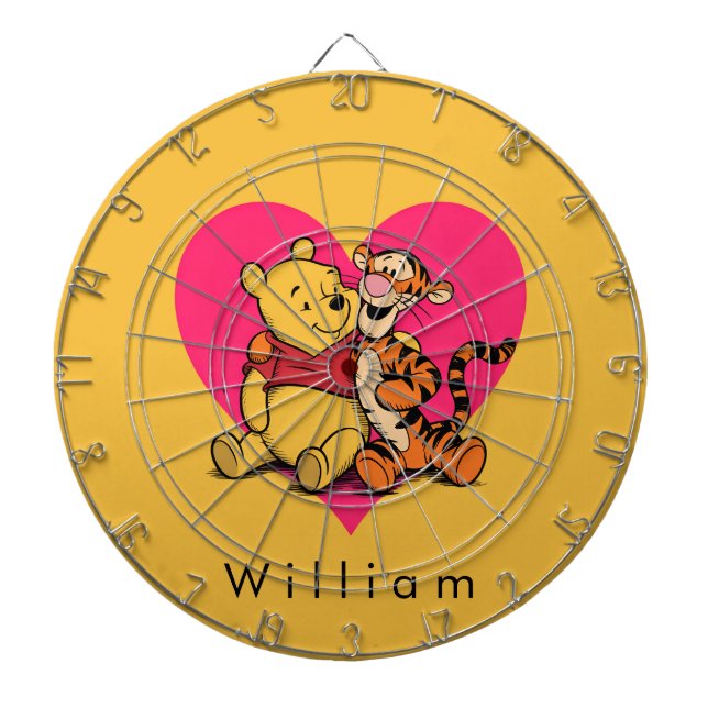 Süßer Winnie Puuh & Tigger Dartscheibe (vorne)