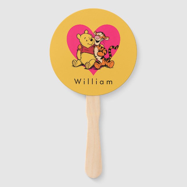 Süßer Winnie Puuh & Tigger Fächer (Vorderseite)