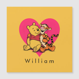 Süßer Winnie Puuh & Tigger Magnetkarte