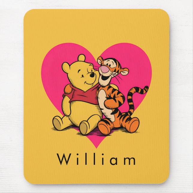 Süßer Winnie Puuh & Tigger Mousepad (Vorne)