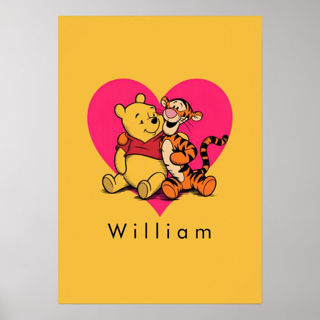 Süßer Winnie Puuh & Tigger Poster (Vorne)