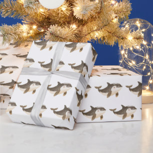 Süßer Winter-Arktikwal Geschenkpapier