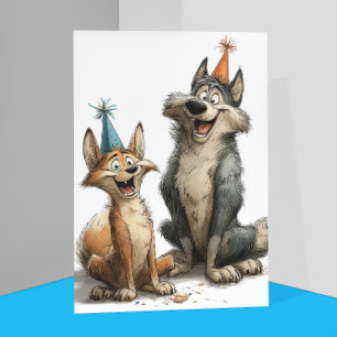 Süßer Wolf Geburtstag  Karte