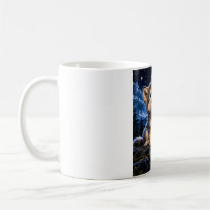 Süßer Wolfswelpe – Mondlicht-Abenteuer Kaffeetasse