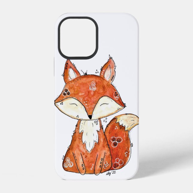 Süßer wunderlicher Fuchs iPhone Hülle (Rückseite)