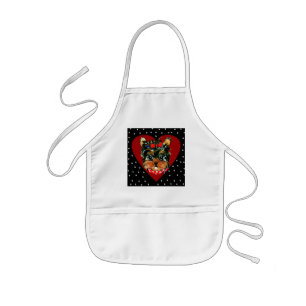 Süßer Yorkie Poo Kinderschürze