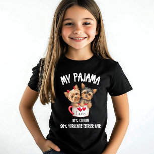 Süßer Yorkshire-Terrier-Schlafanzug-Liebhaber T-Shirt