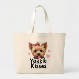 Süßer Yorkshire-Terrier-Welpe Yorkie Küsse Jumbo Stoffbeutel