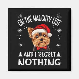 Süßer Yorkshire Terrier Yorkie Hund Hund Weihnacht Magnet