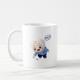 Süßer Zahn Charakter "Hab's verstanden!" Dentalhyg Kaffeetasse