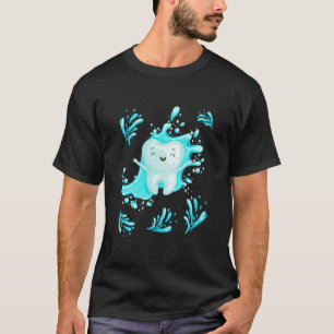 Süßer Zahn Molar Spritzer Lustiger Zahnarzt Hygien T-Shirt