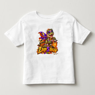 Süßer ZapSaur-Dinosaurier-Superheld Halloween-Kind Kleinkind T-shirt