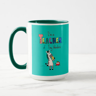 Süßer Zebralehrer Tasse