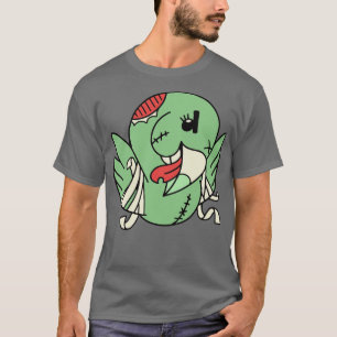 Süßer Zombie-Papagei Lustige Halloween-Tiere T-Shirt