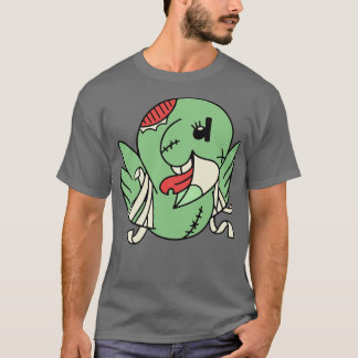 Süßer Zombie-Papagei Lustige Halloween-Tiere T-Shirt
