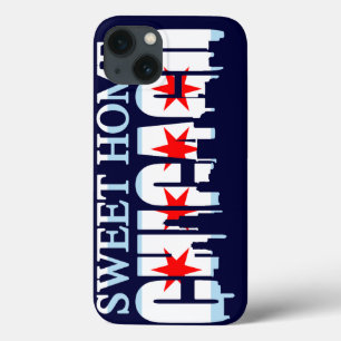 Süßer Zuhause-Chicago-FlaggeSkyline Case-Mate iPhone Hülle