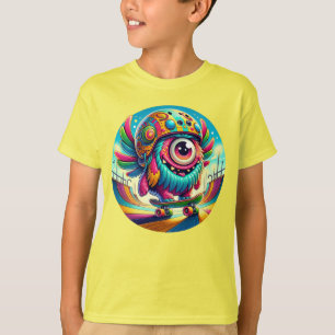 Süßer Zyklop-Skater T-Shirt