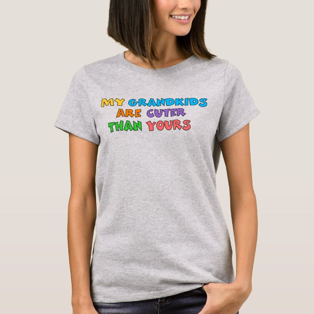 Süßere Enkelkinder Damen Basic T-Shirt (Vorderseite)