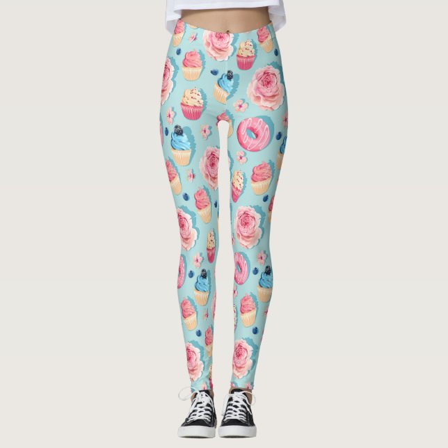 Süßere Leckereien Leggings (Vorderseite)
