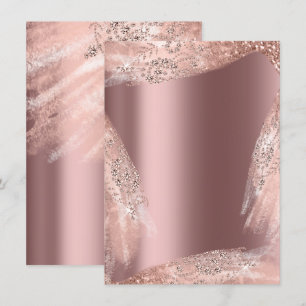 Süßes 16. Brautkleid Rose Diamant Funkelnd Einladung