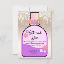 Süßes 16 Parfüm Flasche Gold tropfende Glitzer