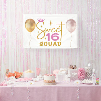 Süßes 16er-Team Banner