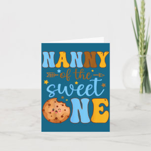 Süßes 1. Geburtstags-Cookie-Shirt für die Nanny Karte