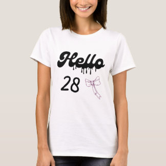Süßes 28. Geburtstags-Shirt für Mädchen – Süße 28  T-Shirt