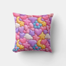 Süßes 3D-Bonbon-Vollmuster Kissen