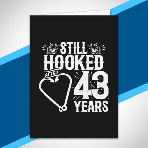 Süßes 43. Hochzeitstagsgeschenk für Paare, die 43  Karte